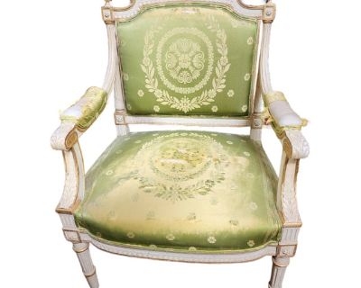 Tattered French Louis XVI Style Fauteuil