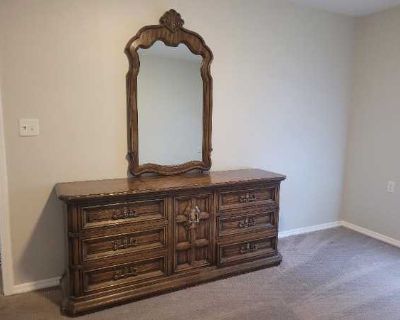 Dresser with mirror