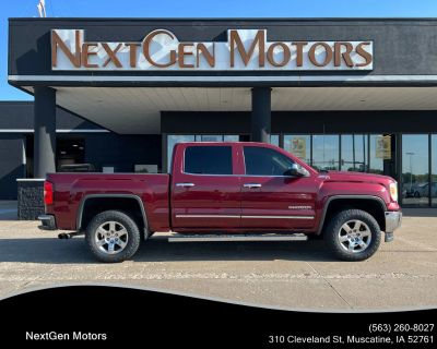 Mileage: 124,839. Year: 2014. Make: GMC. Model: Sierra 1500 Crew Cab. Trim: SLT Pickup 4D 5 3/4 ft. Auto, 6-Spd HD Overdrive transmission. Exterior: Red. Interior: Tan. Interior: Keyless Entry, Fog Lights, Hill Start Assist Control, Power Steering, Leather, AM/FM Stereo, ABS (4-Wheel), Traction Control, 4WD, Dual Power Seats, Premium Sound, CD/MP3 (Single Disc), SiriusXM Satellite, V8 EcoTec3 F...