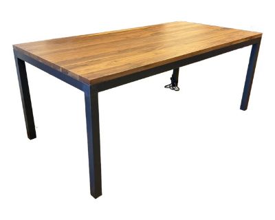 Room & Board Walnut Parsons Dining Table