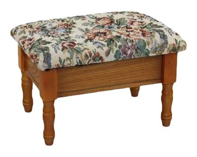 1990s Vintage Oak Footstool