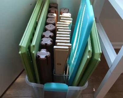 Square plastic activity table for children