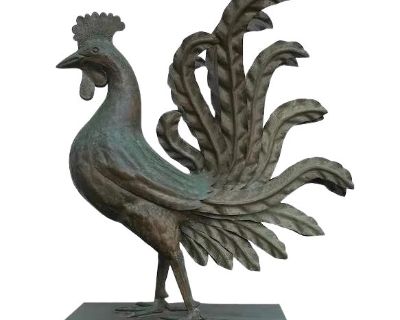 Iron and Tin Rooster Movie Prop from "The Cincinnati Kid"