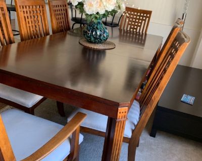 Dining set, Computer leather swivel chair