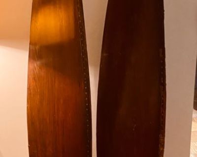 Set of Vintage Wood 72 Propeller Blades (2 total)