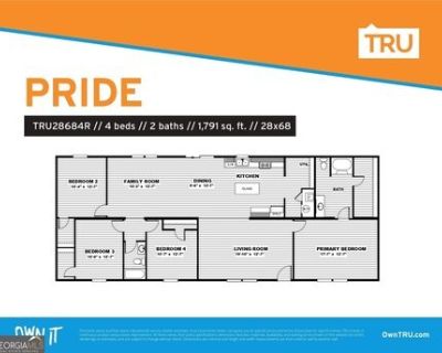 4 Bedroom 2BA Mobile Home For Sale in Crawford, GA