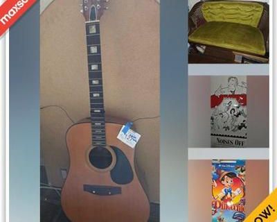 Davana Terrace, Los Angeles, CA. WHAT IS IN THIS AUCTION? This online auction features wall maps, dining table, Disney collectibles, theatre posters, perfume bottles, CDs, antique secretary desk, men s & women s footwear, Jasperware, reed organ, art supplies, quilts, mini fridges, vintage children s book, costume jewelry, vinyl records, Madame Alexander dolls, guitar, and more! HOW TO ACCESS TH...