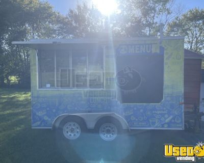 Licensed - 2016 7' x 12' Cargo Craft Food Concession Trailer with Pro-Fire Suppression