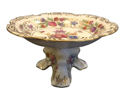 Vintage Hammersley Ceramic Pedestal Dish