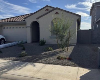 10211 W Crittenden Ln. BRAND NEW HOME Taylor Morrison Parkside Los Cielos 40s 2204 sq feet single floor plan with 3 bedroos and 3 bathrooms 2 car garage. non smoking home with all the appliances. Front yard completed back yard completed by Friday 21st. Home also has Turf in the rear yard being installed, EV Car Charger station, Water Dispenser, Soft water loop, Tankless water heater. Pickle bal...