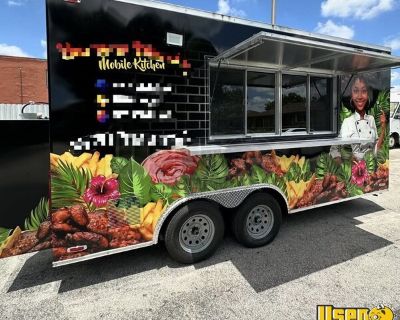 2024 8' x 16' Kitchen Food Concession Trailer with Bathroom