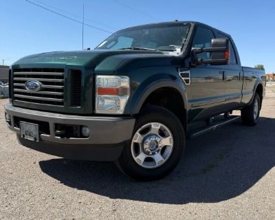Mileage: 158,711. Year: 2010. Make: Ford. Model: F250 Super Duty Crew Cab. Trim: CABELA'S Pickup 4D 8 ft. Automatic, 5-Spd w/Overdrive transmission. Exterior: Green. Interior: Brown. Interior: Tilt Wheel, Towing Pkg, Dual Power Seats, Power Steering, Bed Liner, Running Boards, V8 Turbo Dsl 6.4L, ABS (4-Wheel), Parking Sensors, Alloy Wheels, Automatic 5-Spd w/Overdrive, Sirius Satellite, Power D...