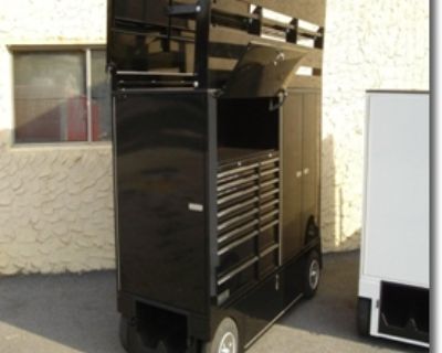 Lg PitBox with Seat Top Tool Box