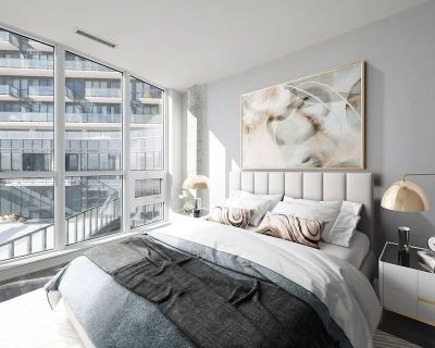 49 East Liberty Street. Bedroom Condo in one of the newest buildings in Liberty Village! Bright 577 sq ft suite with floor-to-ceiling windows, lake view & smart open layout. Highlights: Spacious bedroom with a nook area perfect for a desk + chair setup Walk-in closet (~31 sq ft / 5 7 5.5) conveniently located at the entrance Open kitchen + living area, full-size laundry, no locker included 1 un...