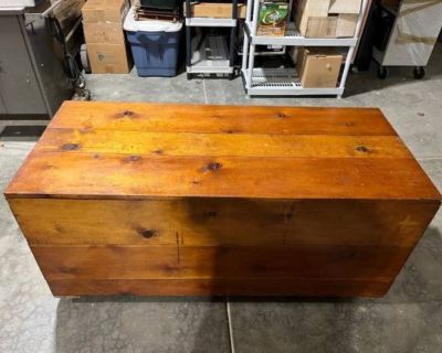 Wooden Storage Box on wheels - 5ft long x 26in x 26in (New Lenox, IL)
