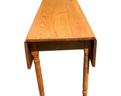 Small Vintage Antique Old Solid Birch Wood Wooden Rectangular Table Fo –  PennAntique