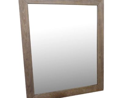 Vintage Weathered Wood Mirror
