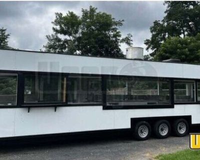 36' Double Kitchen Food Trailer Freshly Upgraded Loaded High Volume Concession Trailer