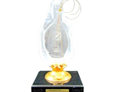 Salvador Dali Daum Glass 1984 La Guitar Sculpture