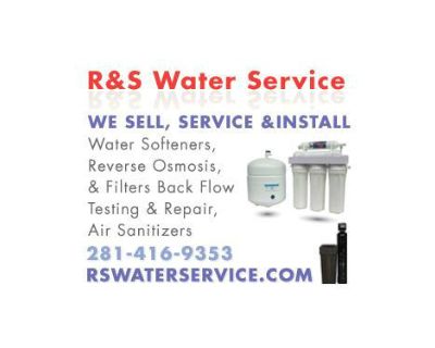Softener Service. Water Softener Repairs. RS Water Svc 281-416-9353