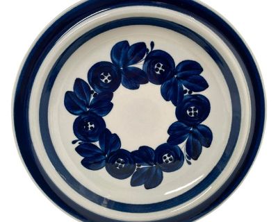 Vintage Arabia of Finland Anemone Round Serving Platter