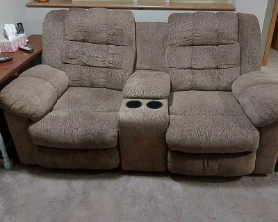 Double reclining couch.