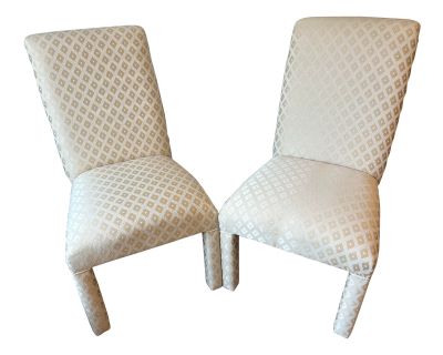 Upholstered Parsons Chairs - Pair of 2 by S.o.l.e Designs, Inc