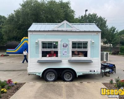 Custom Built - 2021 7' x 12' Shaved Ice Trailer Snowball Concession Unit