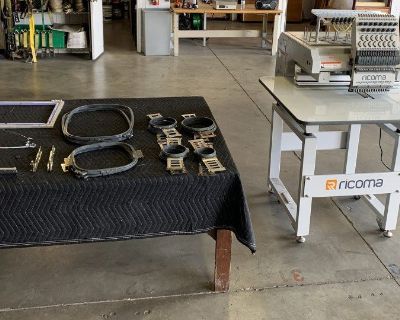 2021 Ricoma Single Head 15-Needle Embroidery Machine, w/ Stand, Hoops & Accessories, 60Hz, 110V, Model: RCM-1501, S/N: CMAU6791515
All equipment is sold “As Is, Where Is”.  Reasonable offers will be considered.  
Can be inspected by appointment only. 	
Please reference RTR# 4093761-01
All offers, including offers at the asking price are subject to review and acceptance by our client. Prices are...
