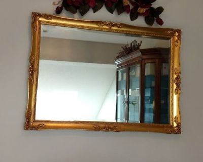 Large wall mirror