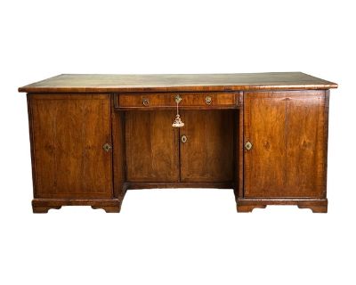Large Antique George II Mahogany Desk C. Mid 18th Century