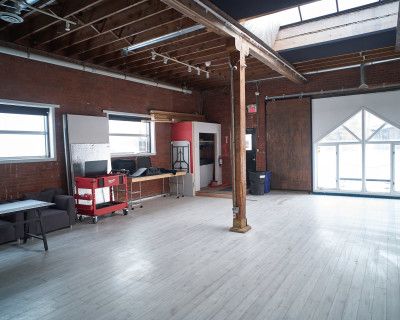 Photo/Video Studio with exposed brick, Calgary