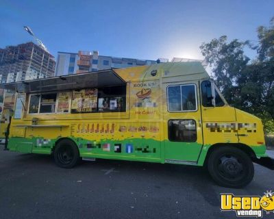 Permitted - 18' International Food & Taco Truck with Pro-Fire Suppression Mobile Kitchen