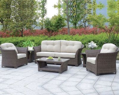 Get Discounted Bowbells -Dark Brown- 6PC Patio Seating Set