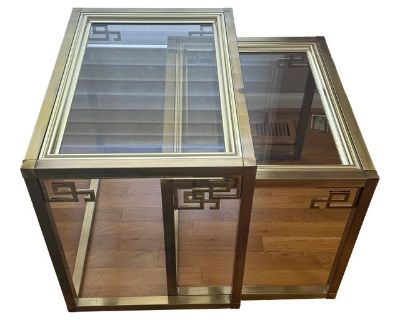 Vintage Mastercraft Greek Key Nesting Tables