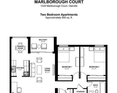 1 Bedroom 1BA 805 ft Furnished Room For Rent in Oakville, Ontario