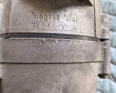 1968 CHEVY ORIG 61 AMP ALTERNATOR 1100796 DATED 7 L 14 Camaro Chevelle Corvette
