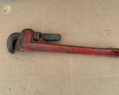 Ridgid Pipe Wrench.