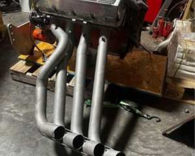 426 Hemi funny car style headers. big tube big flanges