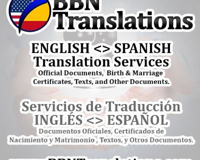 Servicios de Traducción Inglés Español Traducciones Certificadas