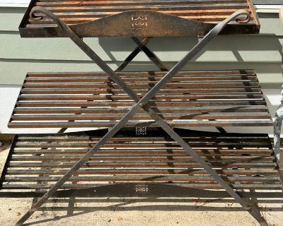 Vintage Three Tier Metal Plant Stand