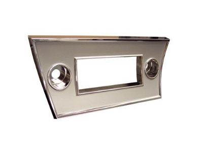 1967 Chevy Chevelle OEM Radio Bezel & Glove Box Face Plate Facia, Replated