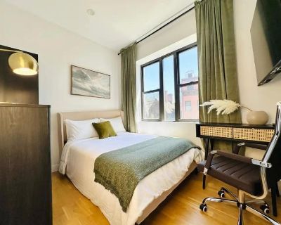 Furnished Room for Rent - HD TV Room, Laundry + rooftop #678