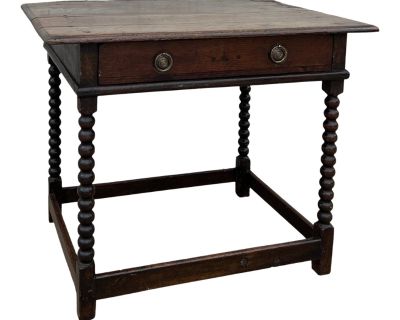 19th Century English Bobbin Side Table
