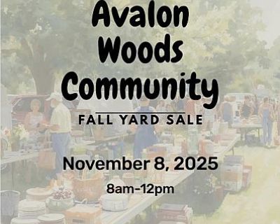 Avalon Woods Community Yard sale