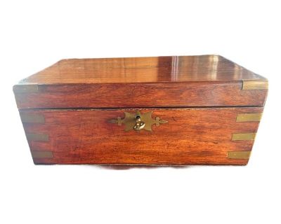 Restored Rosewood Writing Box Circa 1900