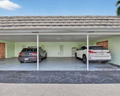 Orange Tree Drive. Lease terms: $2,250 unfurnished or $2,450 furnished. HOA approval is simple and the community welcomes all ages.This beautifully updated, first-floor 2-bed, 2-bath condo features smart-home touches, a fully renovated kitchen, newer HVAC and washer/dryer, and a thoughtfully designed split floor plan for privacy and comfort. You'll love the seamless indoor-outdoor living with a...