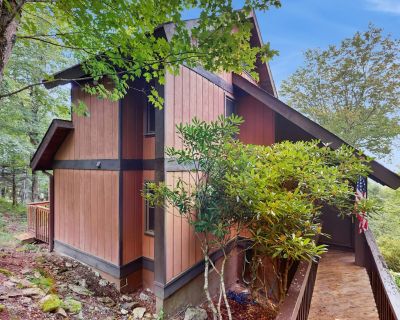 Avg / night: $255. Mountain-view home near skiing with wood-burning fireplace, deck, & W/D | Located in Beech Mountain, NC | 4.71 Stars | 3 Bed, 2 Bath | No Pets. No pets. Max 8 guests. Long-range mountain views and a convenient location just minutes from Beech Mountain Ski Resort make this the perfect choice for a Western North Carolina escape! To complement its scenic mountainside setting, th...