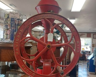 Antique Cast Iron Coffee Grinder National Elgin