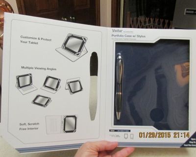 Vivitar NIB iPAD Or Tablet Cover & 2-in-1 Pen-Stylus